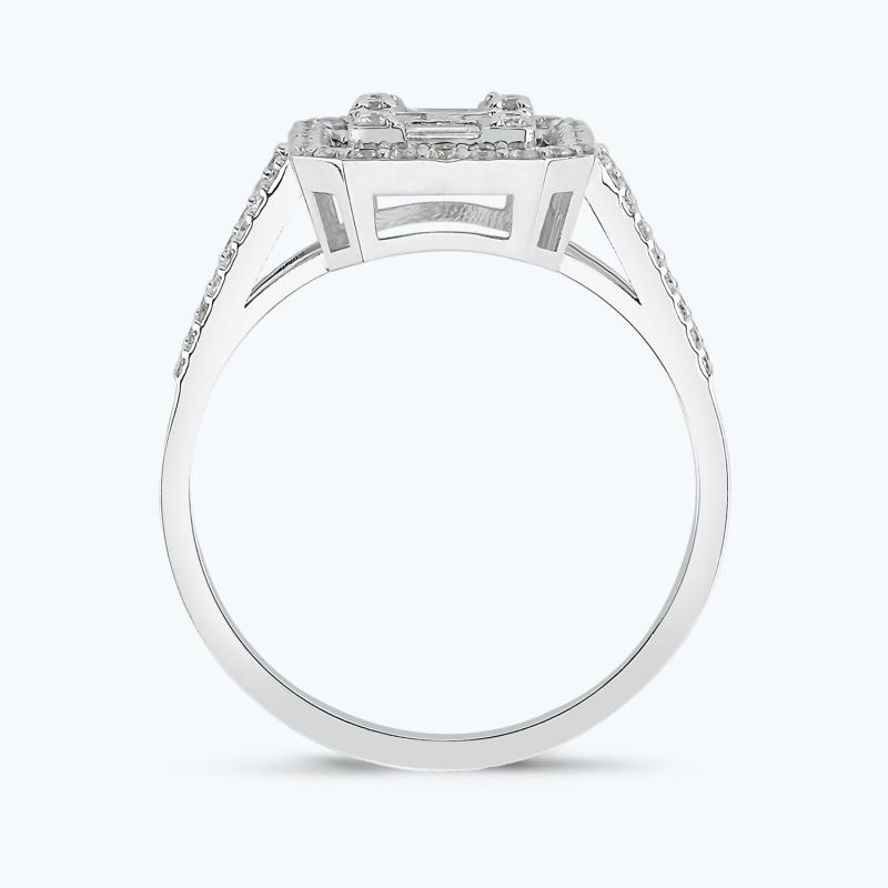 0.66 Carat Baguette Diamond Ring