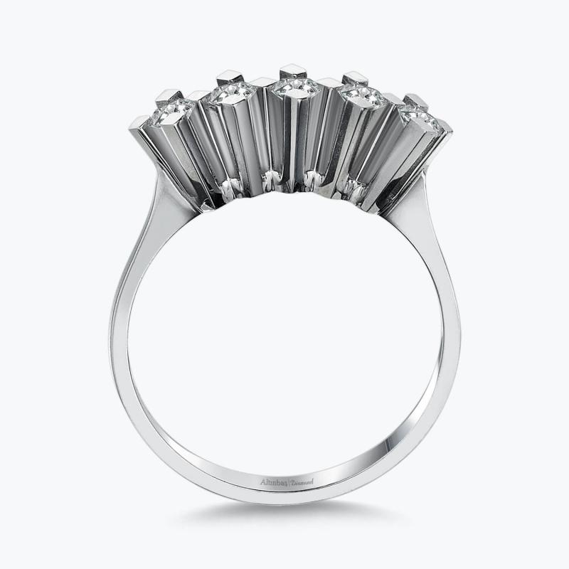 0.25 Carat Five Stone Diamond Ring