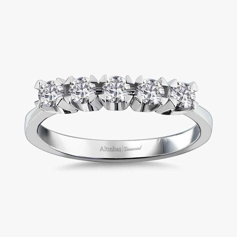 0.40 Carat Five Stone Diamond Ring