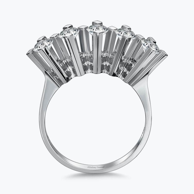 0.94 Carat Five Stone Diamond Ring