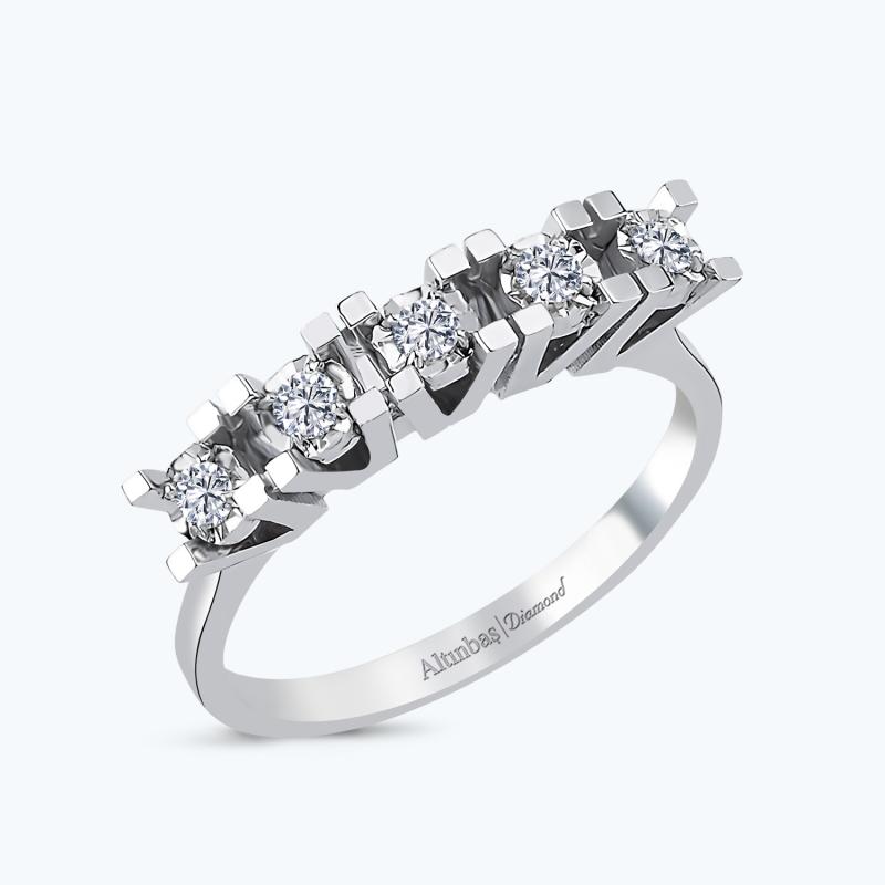 0.20 Carat Five Stone Diamond Ring