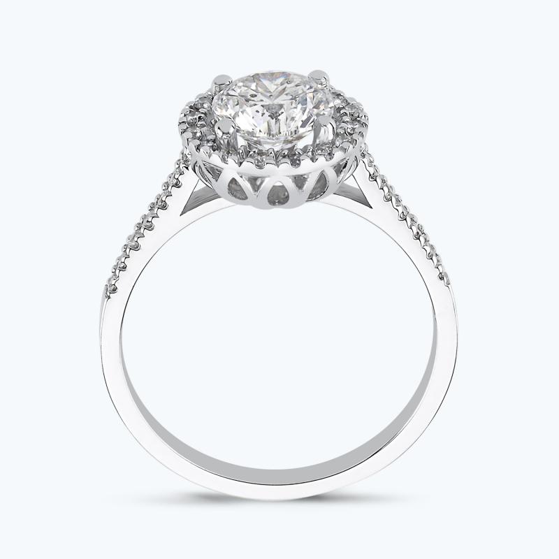 0.62 Carat Oval Cut Diamond Engagement Ring
