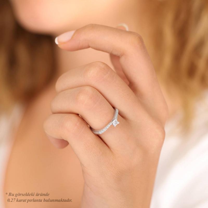 0.20 Carat Solitaire Diamond Ring