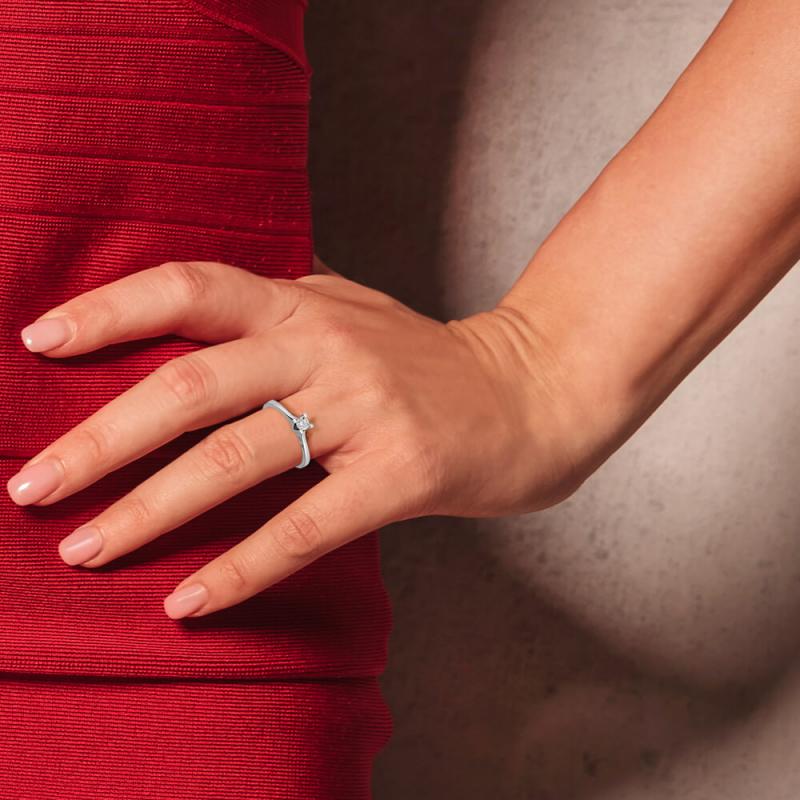 0.11 Carat Solitaire Diamond Ring
