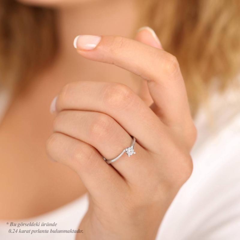 0.17 Carat Solitaire Diamond Ring