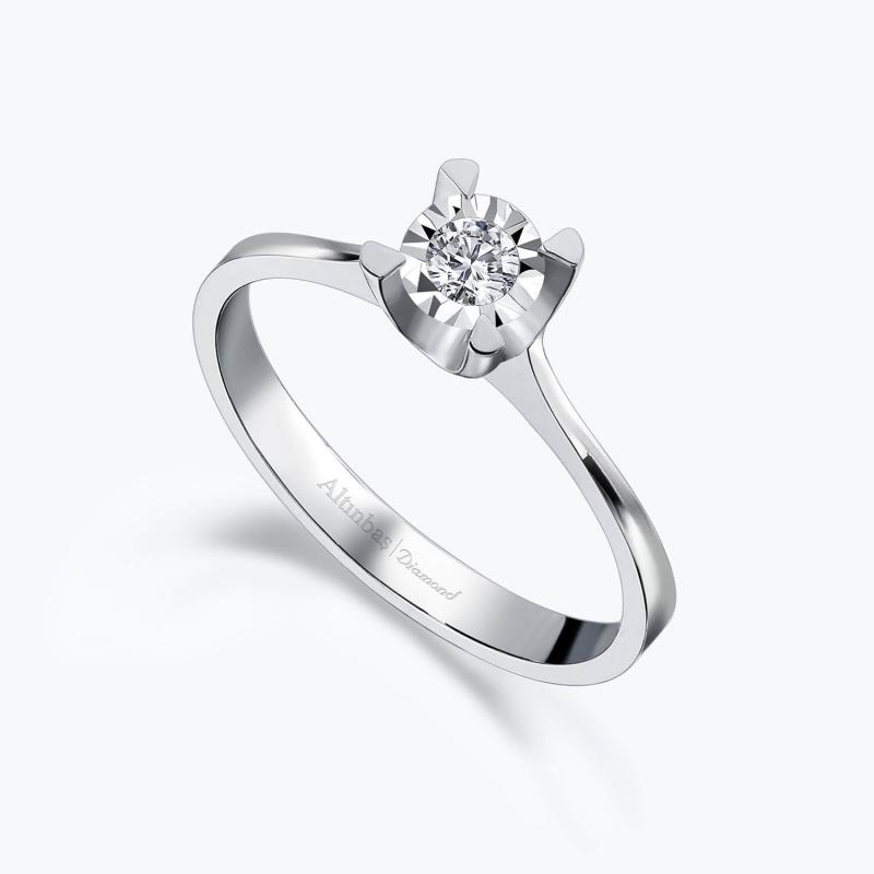 0.06 Carat Solitaire Diamond Ring