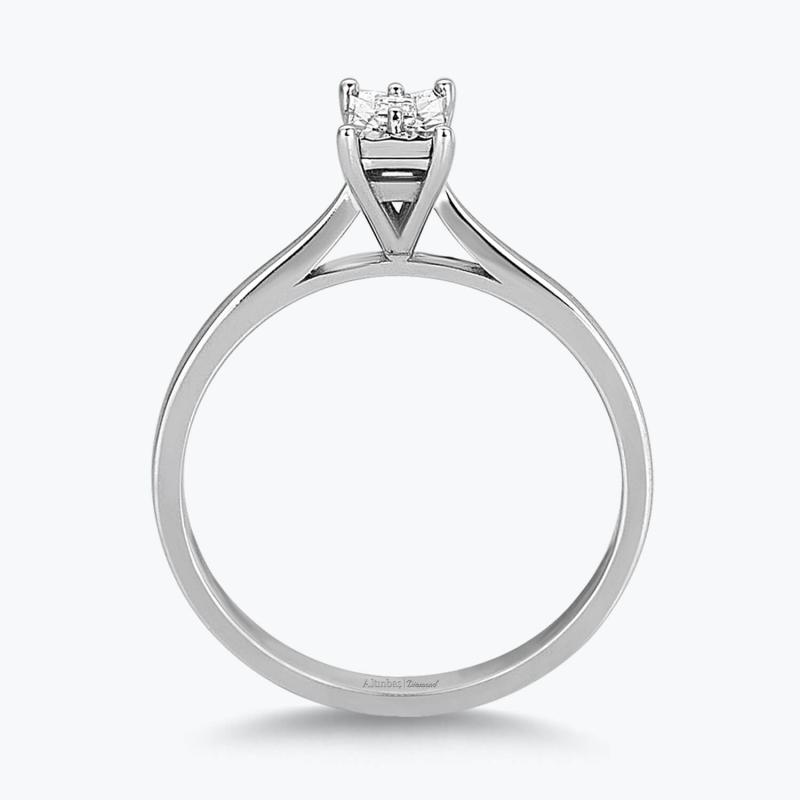 0.05 Carat Baguette Solitaire Diamond Ring