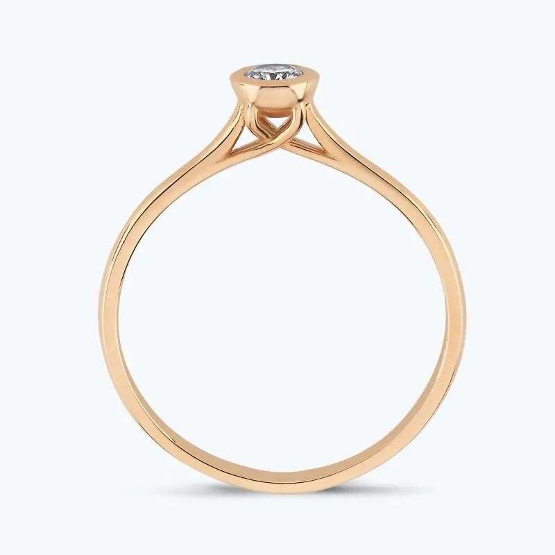 0.14 Carat Solitaire Diamond Ring