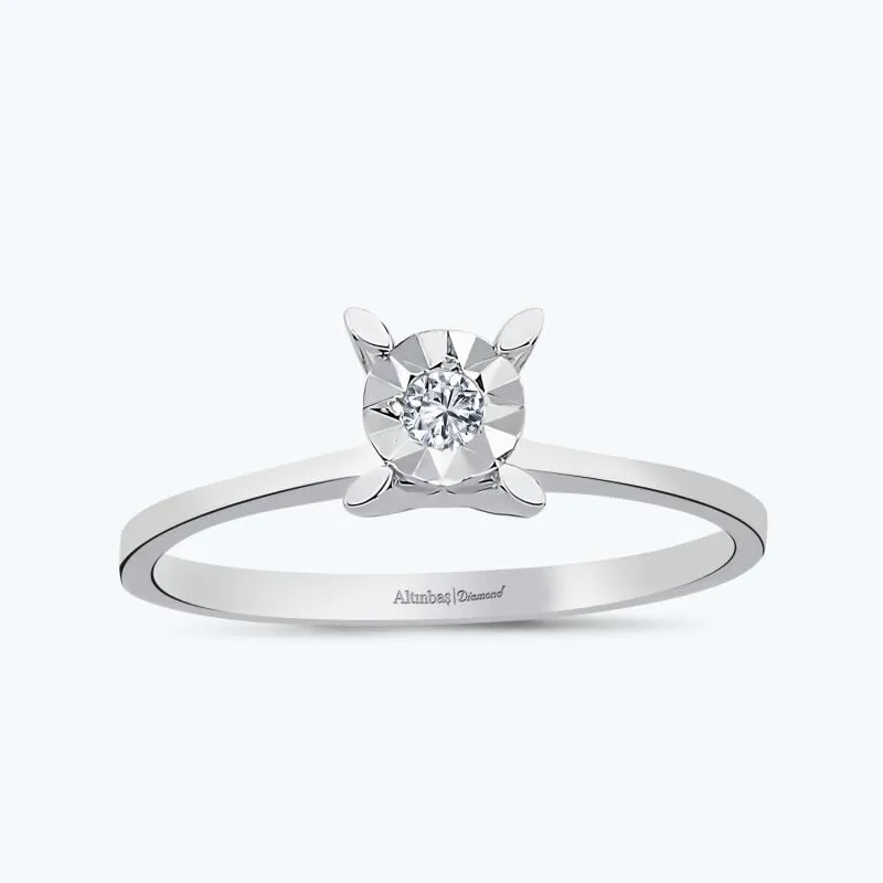 0.05 Carat Solitaire Diamond Ring
