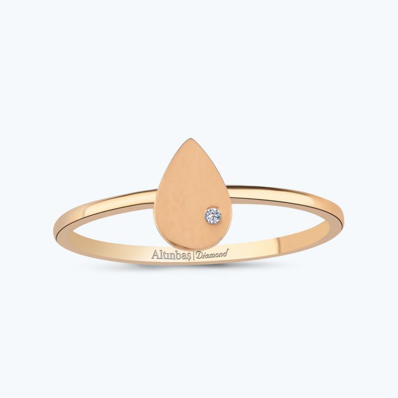 Pırlanta Damla Yüzük